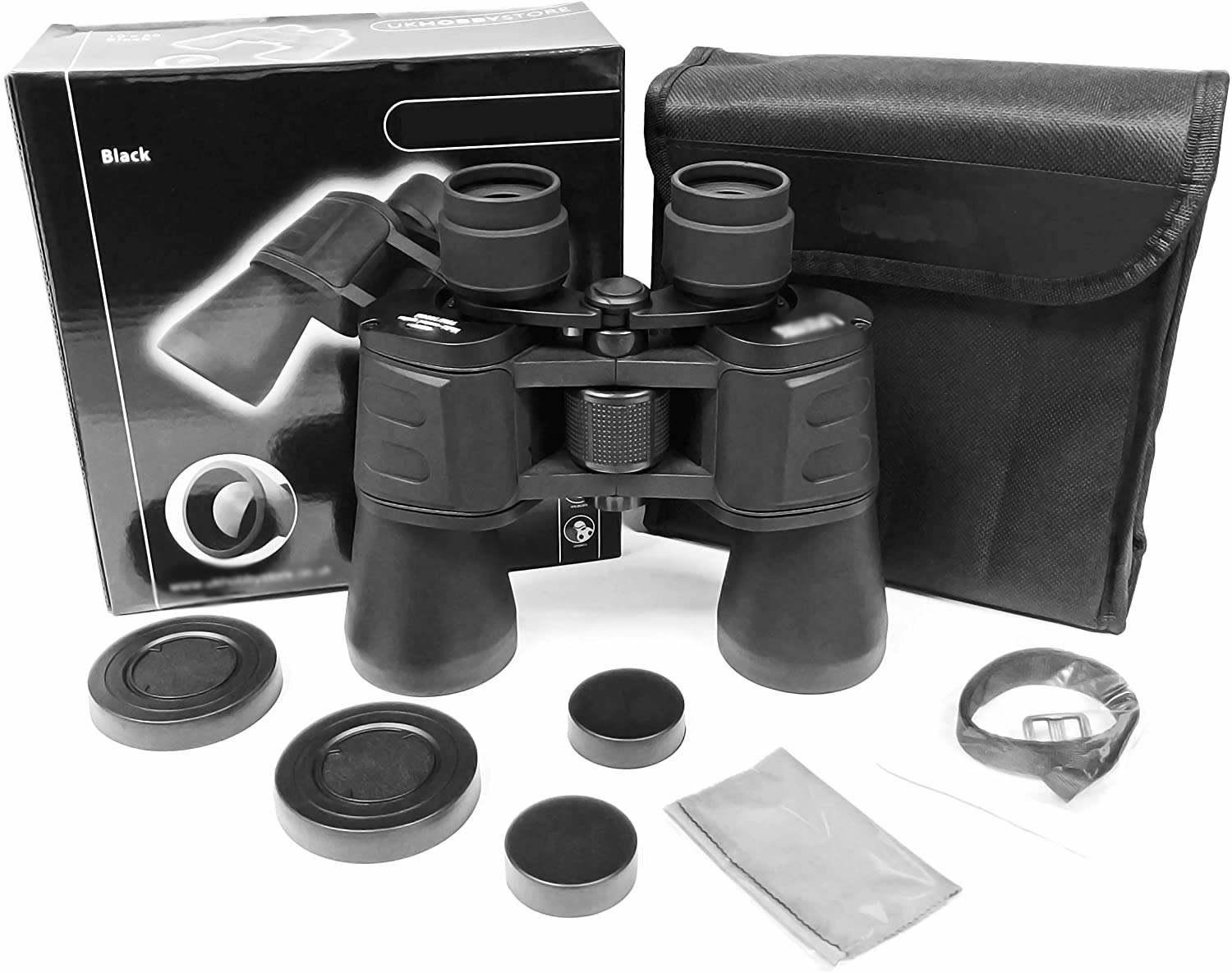 Serious User Binoculars with Anti Glare, Coated Optics, Lightweight Alloy Body and Powerful Magnification for Birdwatching, Astronomy, Sports and Wildlife (10x50)